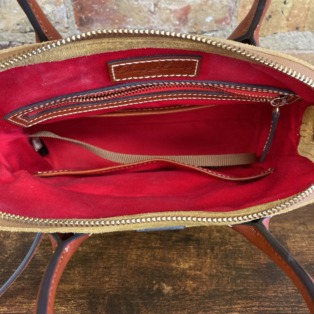 Satchel Domed Suede