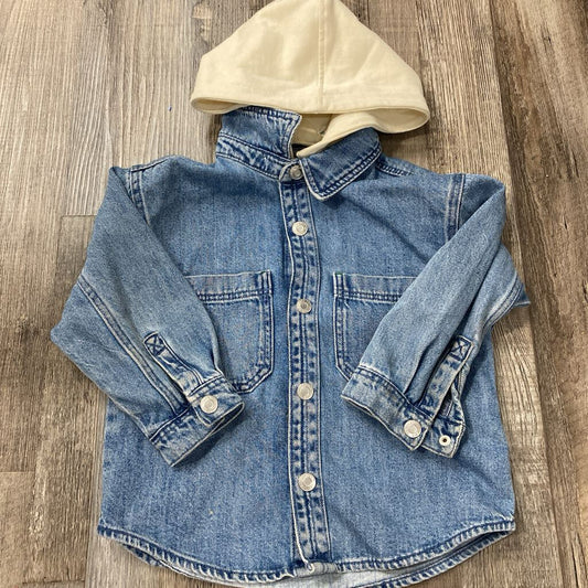 Hooded Denim Shirt