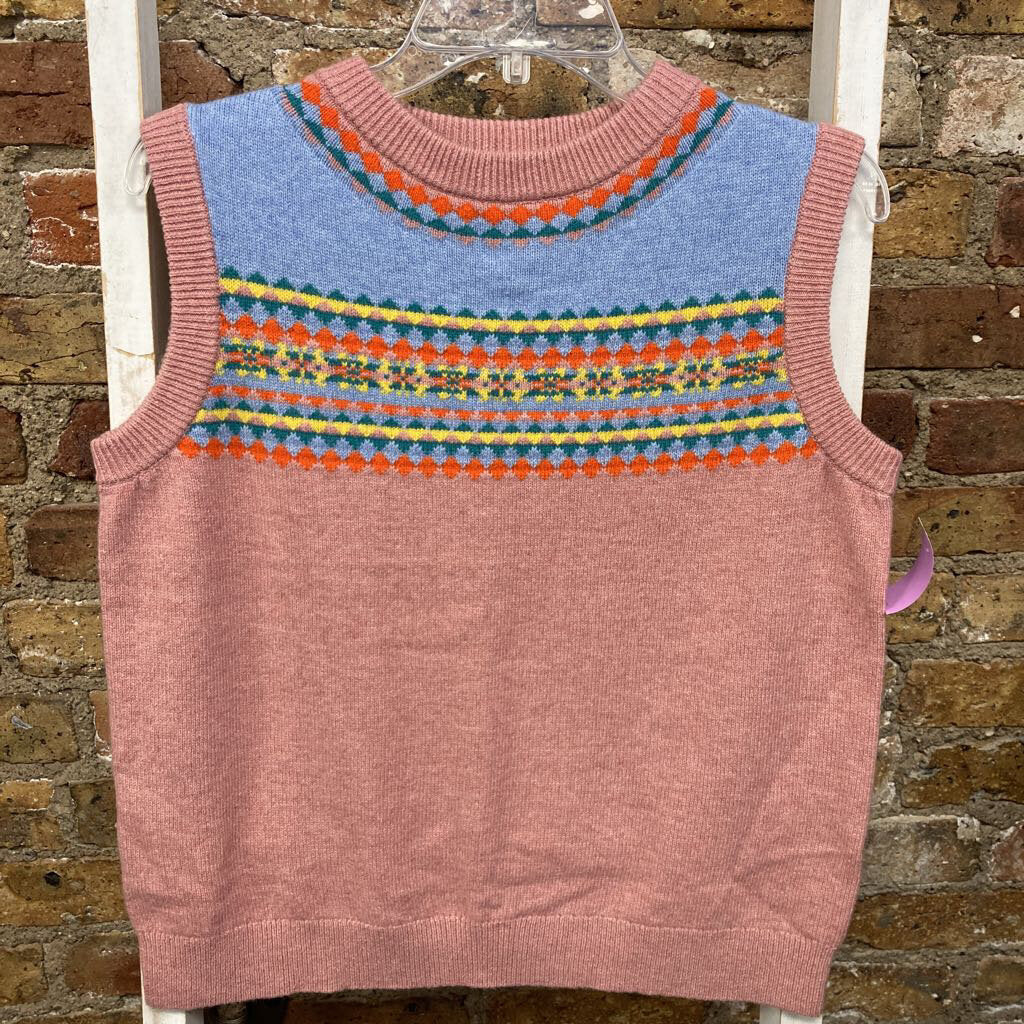 Vest Sweater Fair Isle