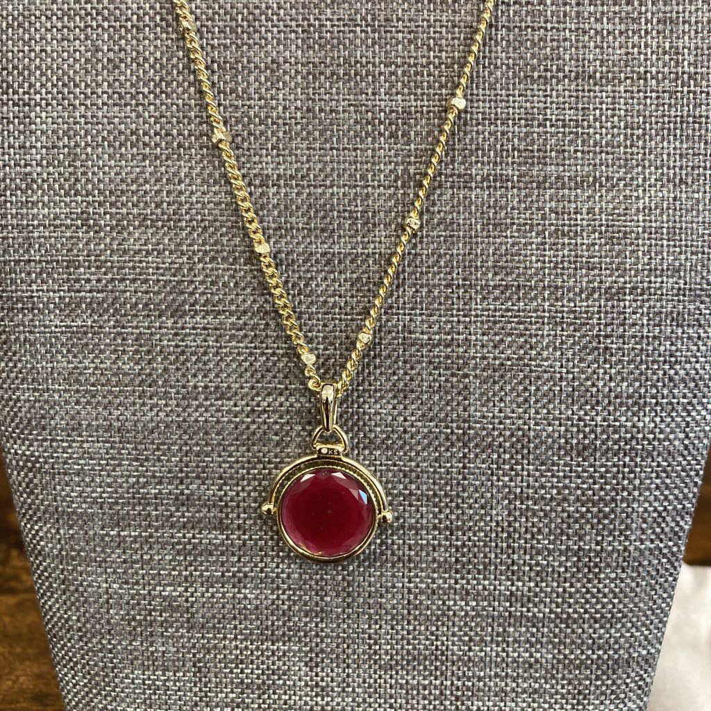 Necklace Reversible Stone