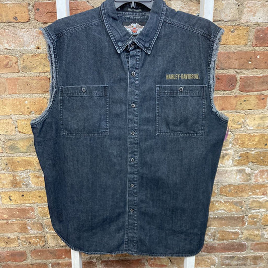 Sleeveless Denim Shirt