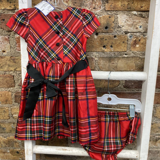 2 pc Dress/Bloomers Tartan Plaid