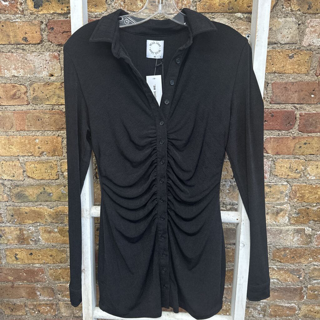 NWT Dress LS Collared Mini