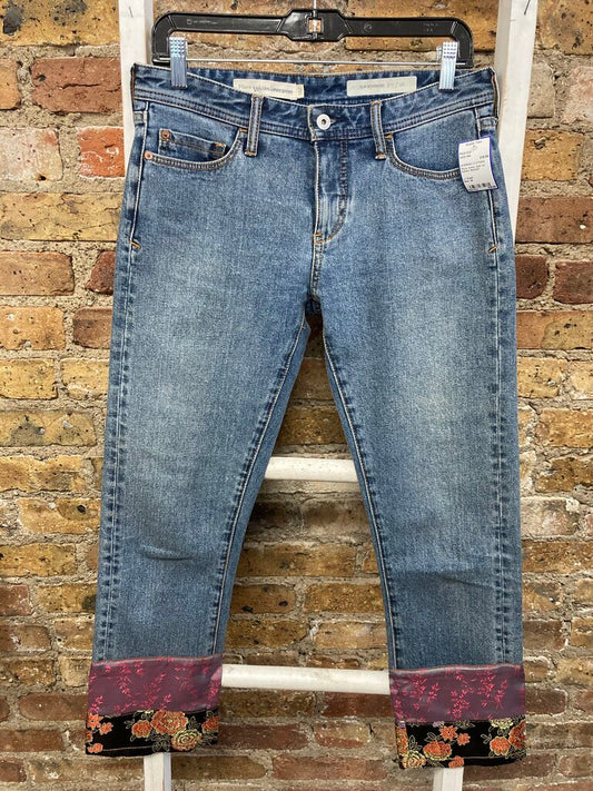 Ankle Jean w/ Pattern Bottom