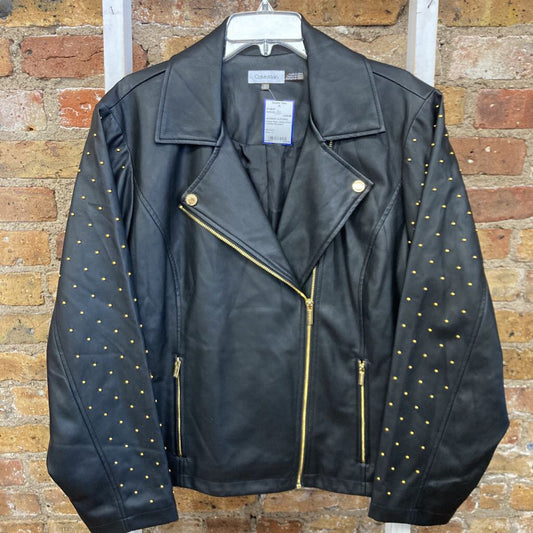 Jacket Faux Leather/Studded