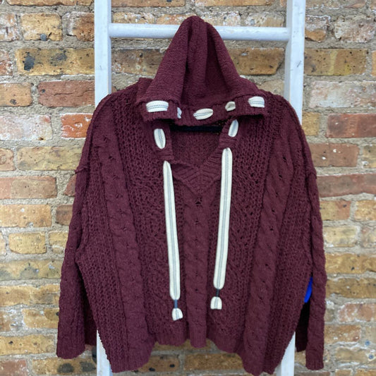 Sweater Cable Hood Chenille