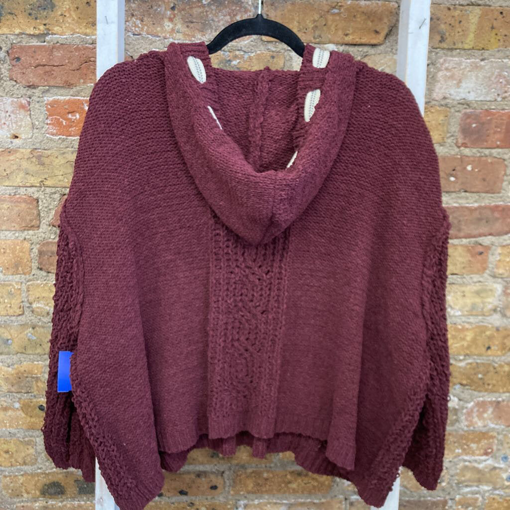 Sweater Cable Hood Chenille