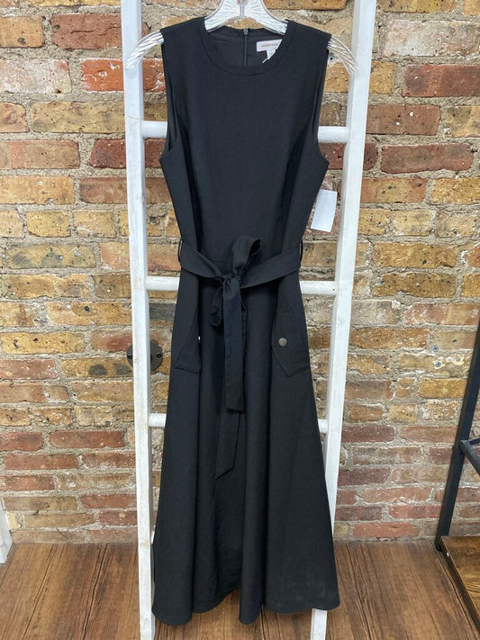 Sleeveless Flowy Belted Dress