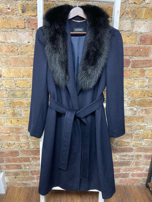 Wool Coat w/Fox Collar