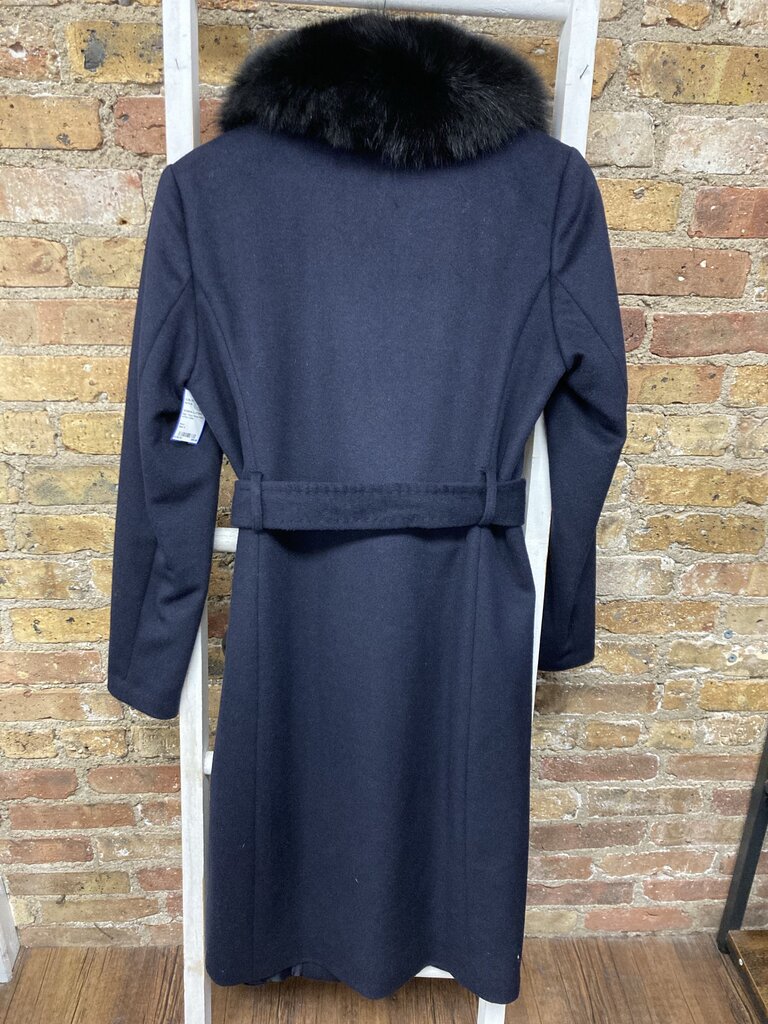 Wool Coat w/Fox Collar