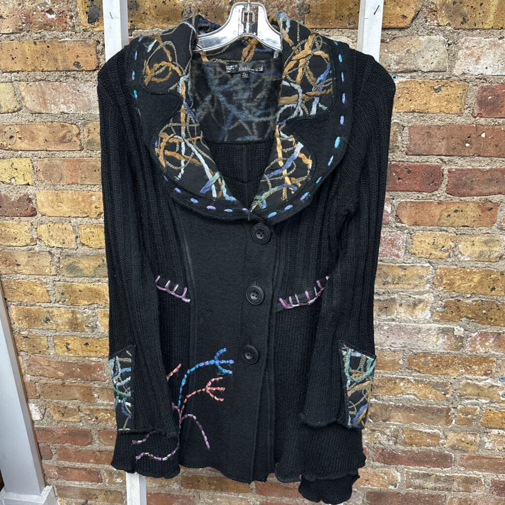 Cardigan Embroidered/Stitched