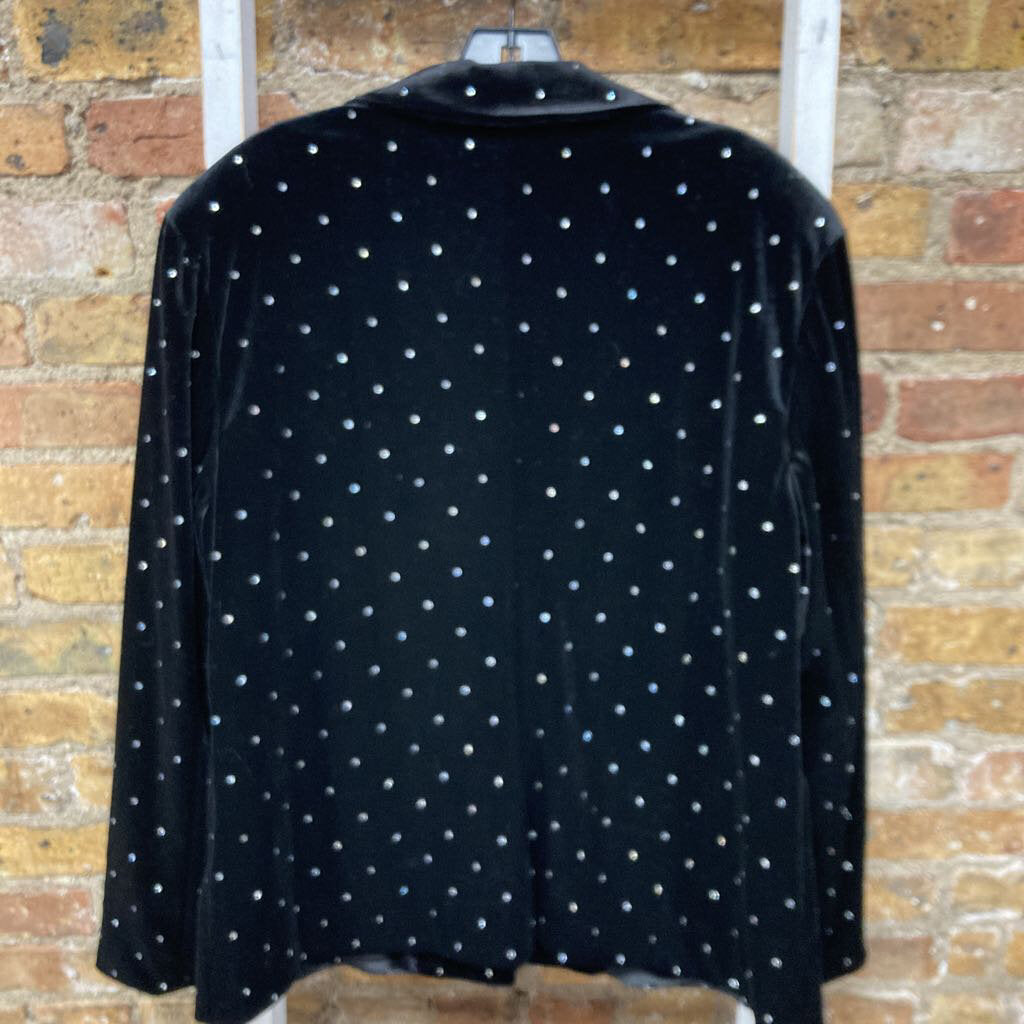 NWT Velvet Rhinestone Blazer