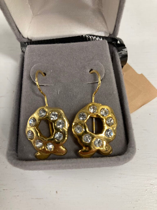 18K/Silver Wreath Earrings