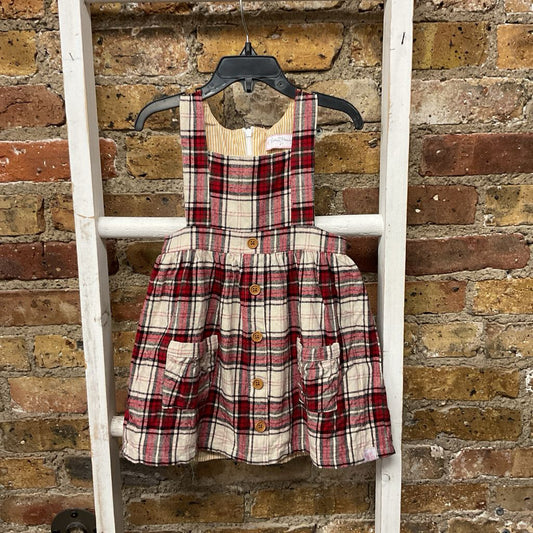 Pinafore Dress Plaid Flannel