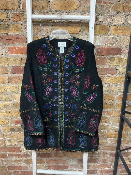 Embroidered Wool Jacket
