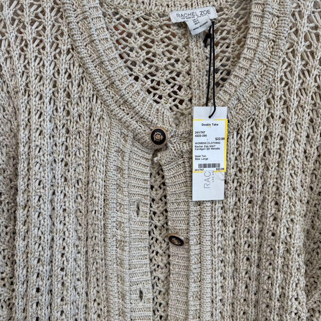 NWT Cardigan BD Metallic