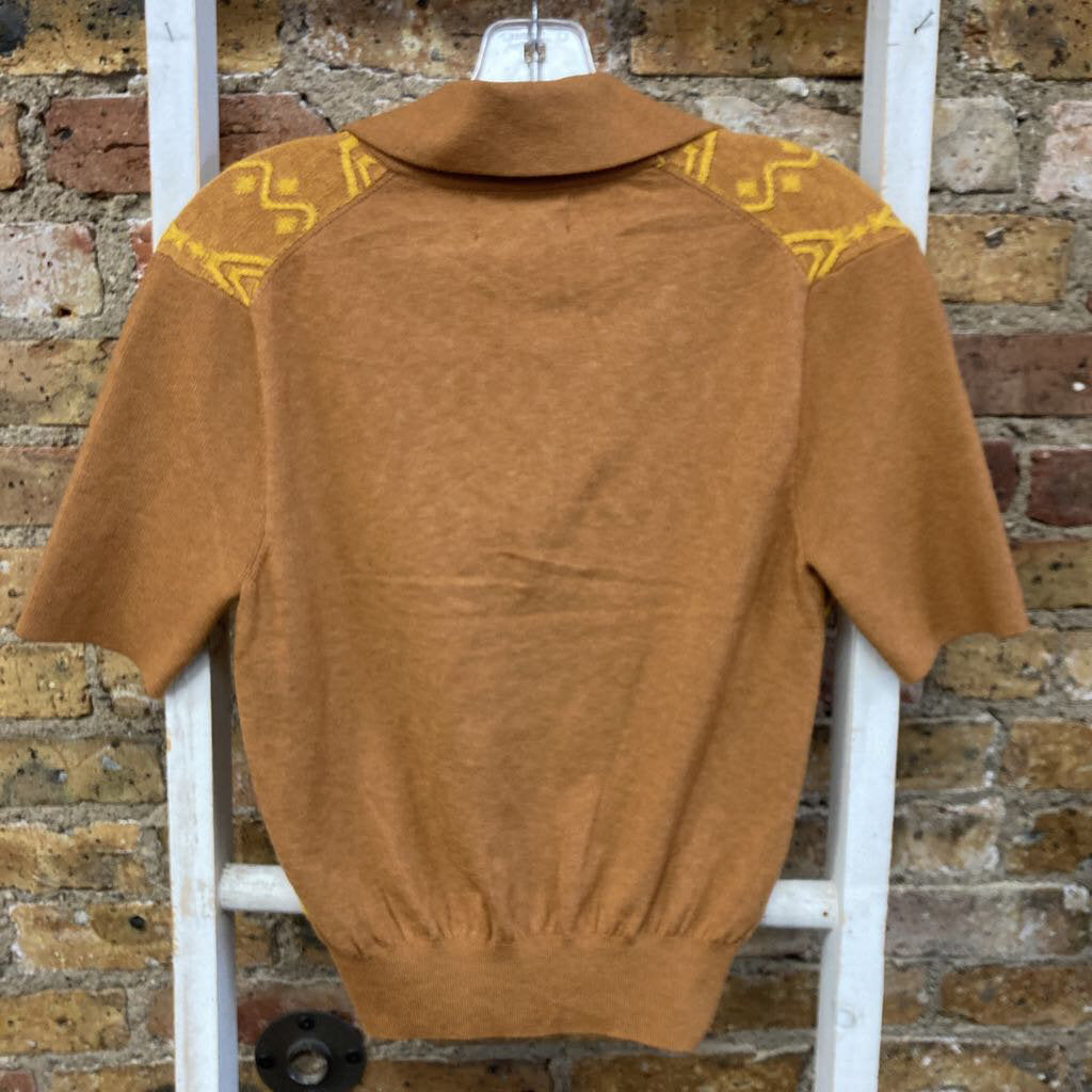 Knit SS Collared Sweater