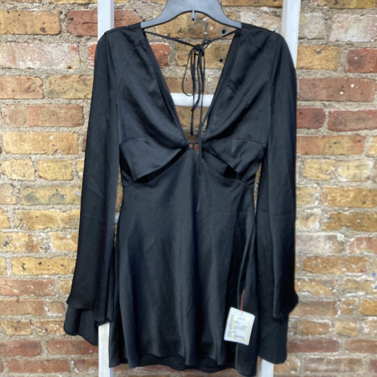 Silky Tie Back LS Dress