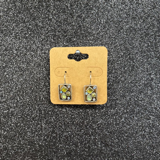 Rectangle Earrings Stones