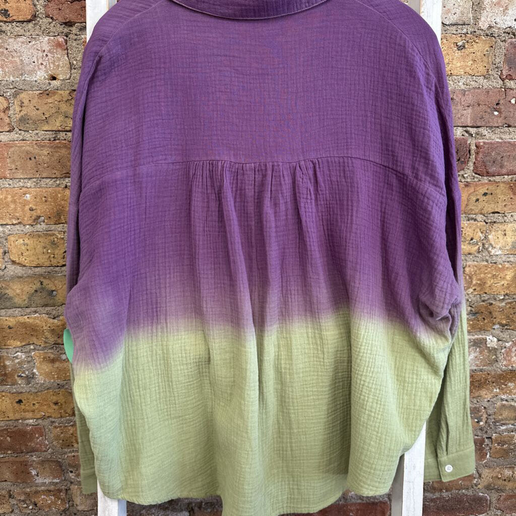 Two Tone Gauze Blouse