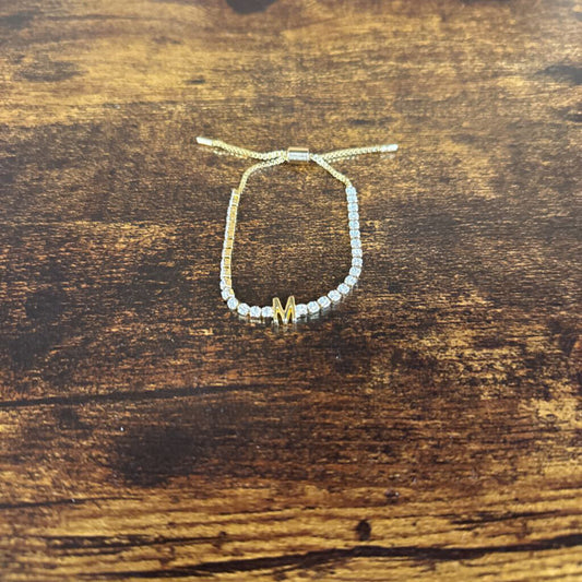 Rhinestone Bracelet "M"