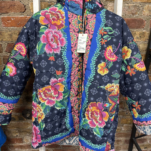 Floral Reversible Coat