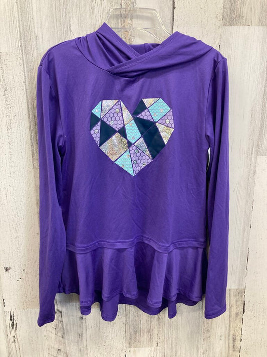 Hoodie LS Geometric Heart Shard Peplum
