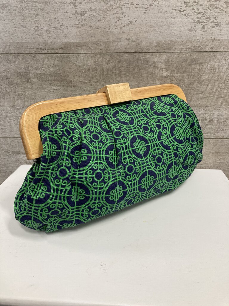 Clutch Geometric Pattern Wooden Frame