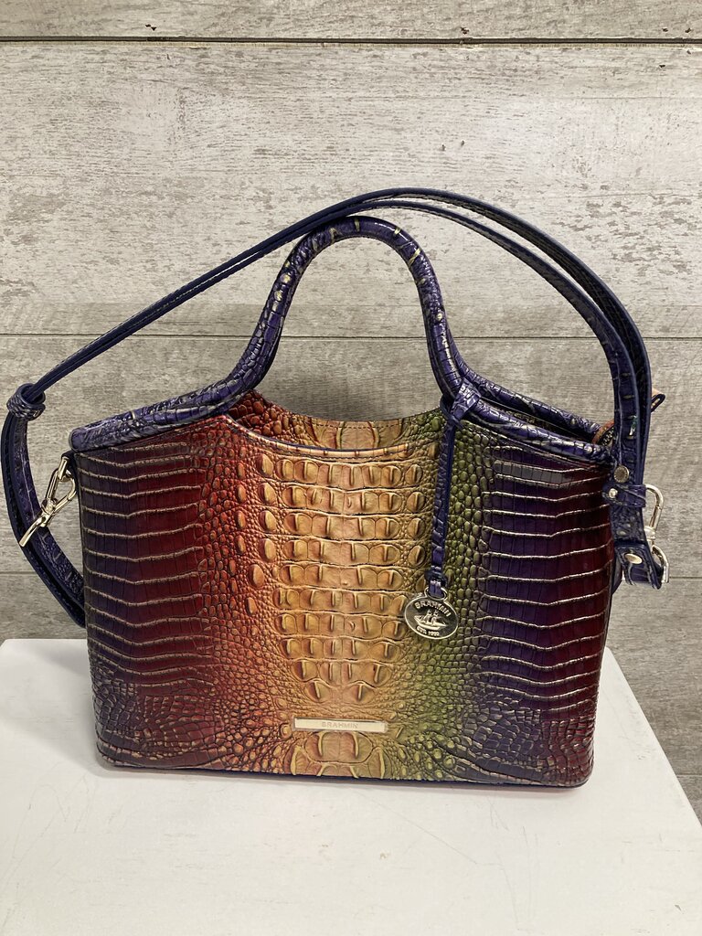 Brahmin Croc Satchel