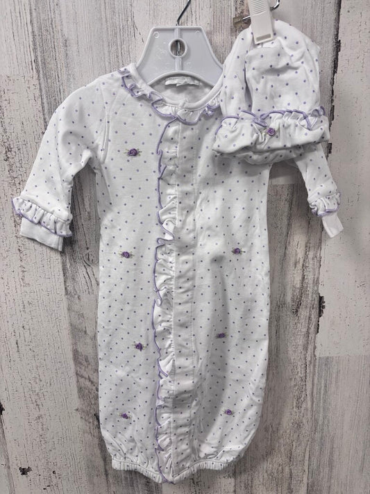 2 PC Sleep sack dots& flower/ hat