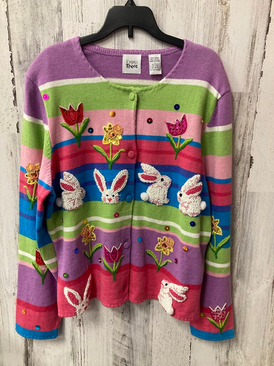 NWT Sweater bunnies/flowers