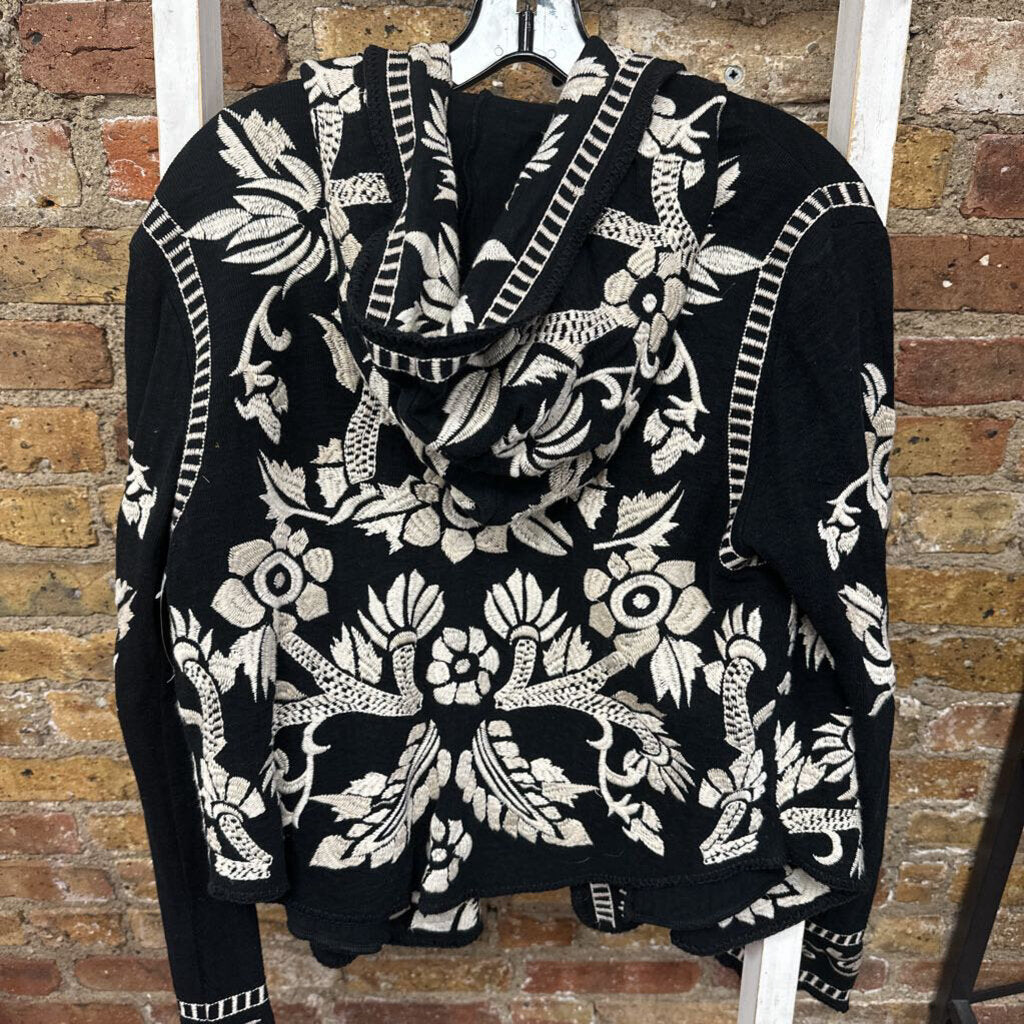 Cardigan Embroidered Hooded