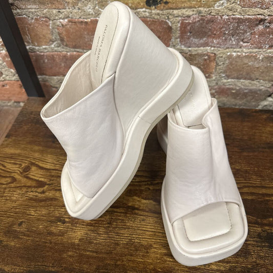 Mules Wedge Leather