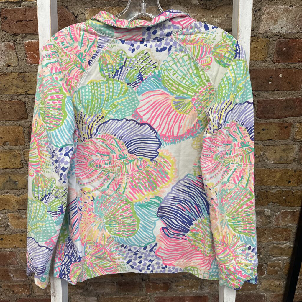 Pullover Half Zip Print