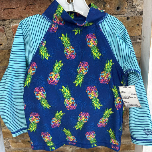 3Pc Swim Set Pineapples
