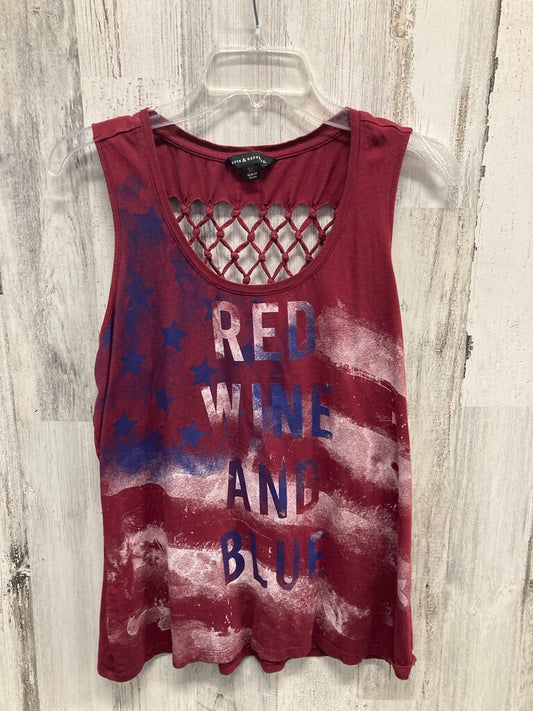 Tank Top Red, Wine & Blue