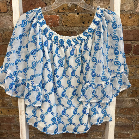 Top Off The Shoulder Embroidered
