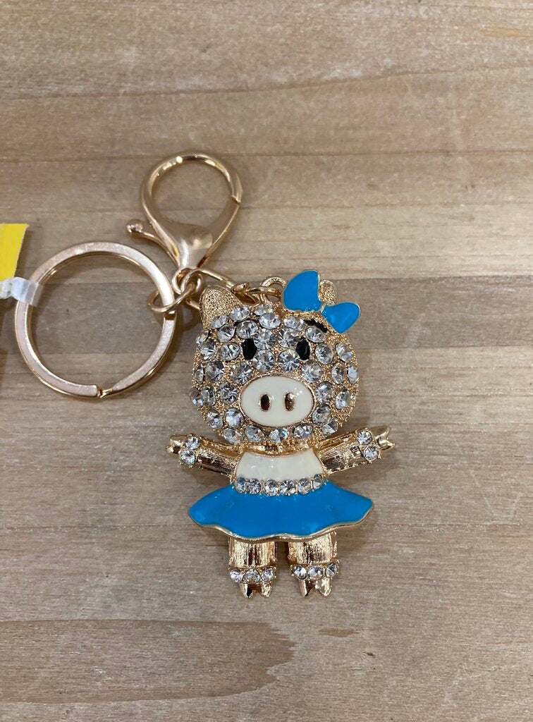 Keychain piggy metal