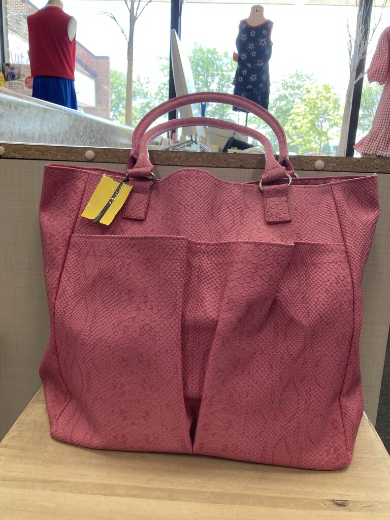 Tote Snakeskin Embossed