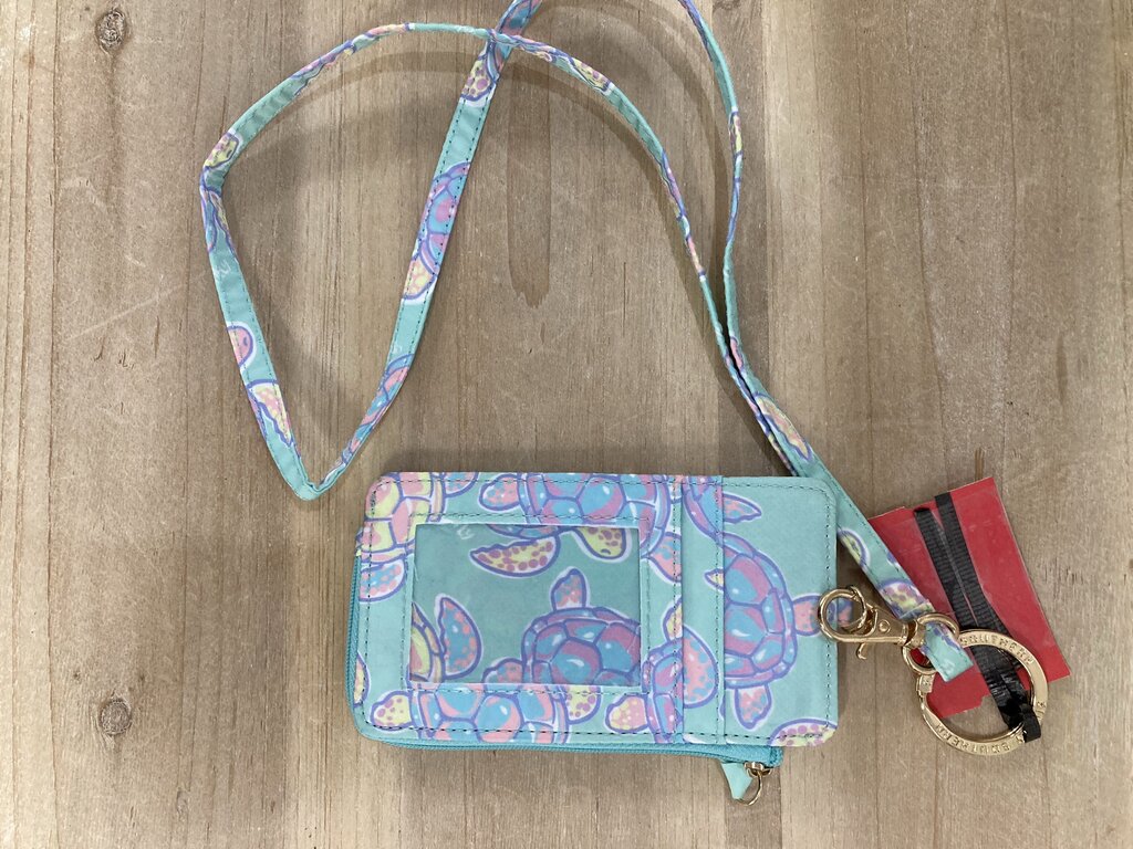 ID Lanyard Wallet Sea Turtle Print