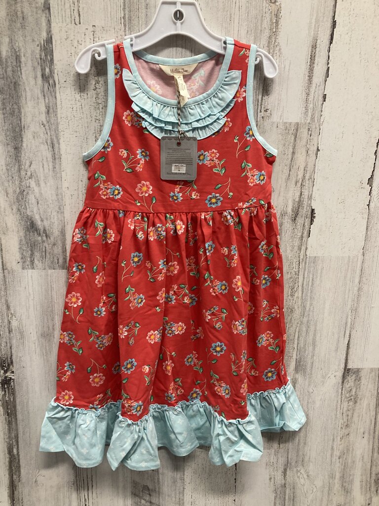 NWT Dress Floral Rfle Hem Matilda Jane