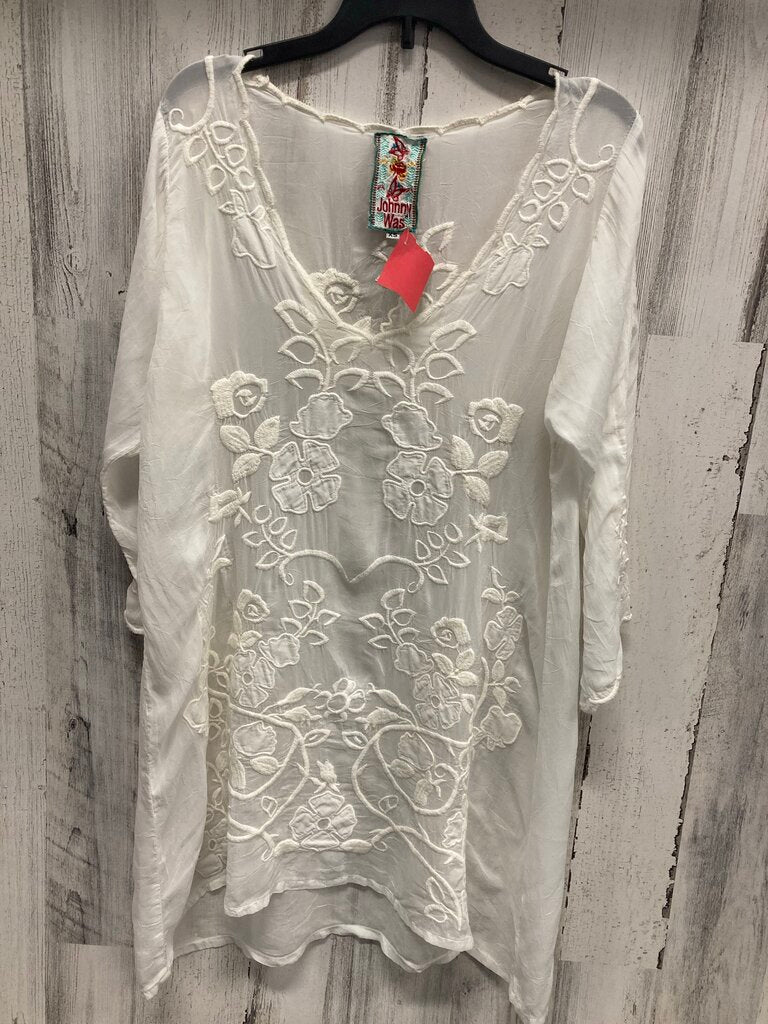 Tunic Boho Embrd Sheer