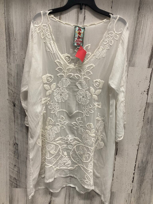 Tunic Boho Embrd Sheer