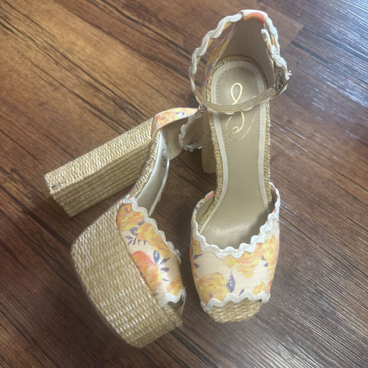 Sandals Platform Woven/Floral