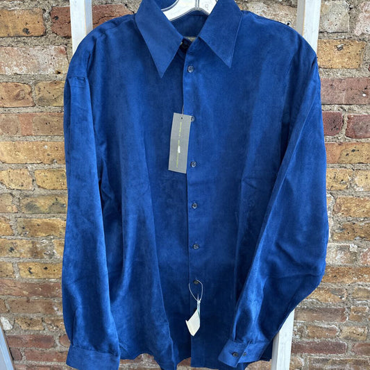 New Microsuede Button Down