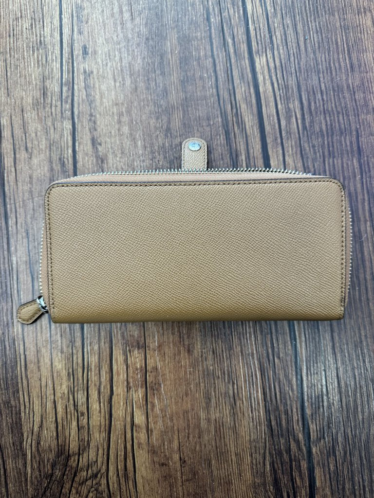 Leather Zip Wallet w/Card Insert