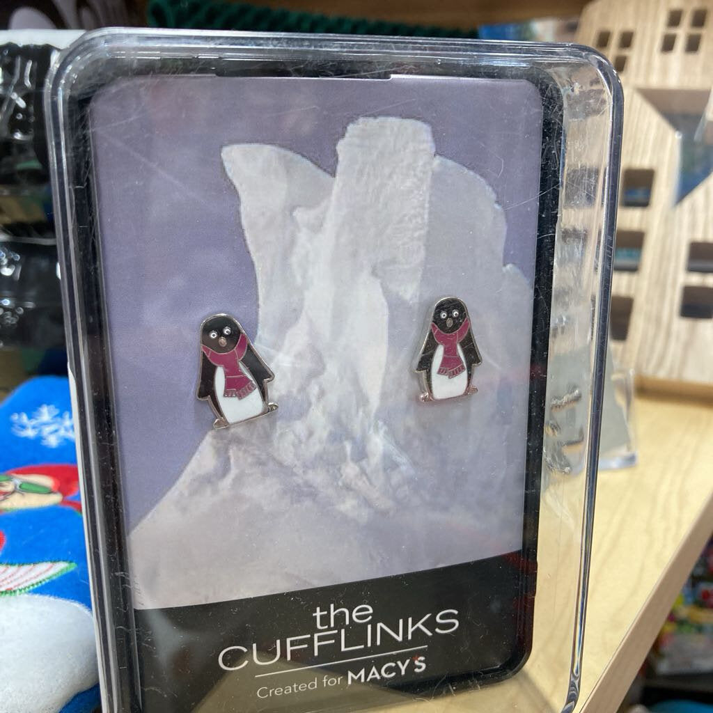 Cuff Links Penguin Macys NEW