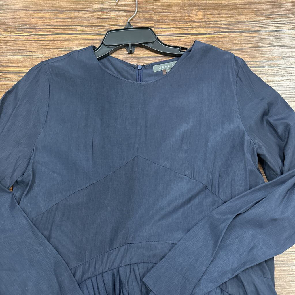 Solid Blouse Pleated