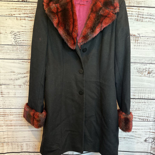 Dress Coat Faux Fur Collar