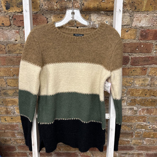 Colorblock Knit Fuzzy Sweater